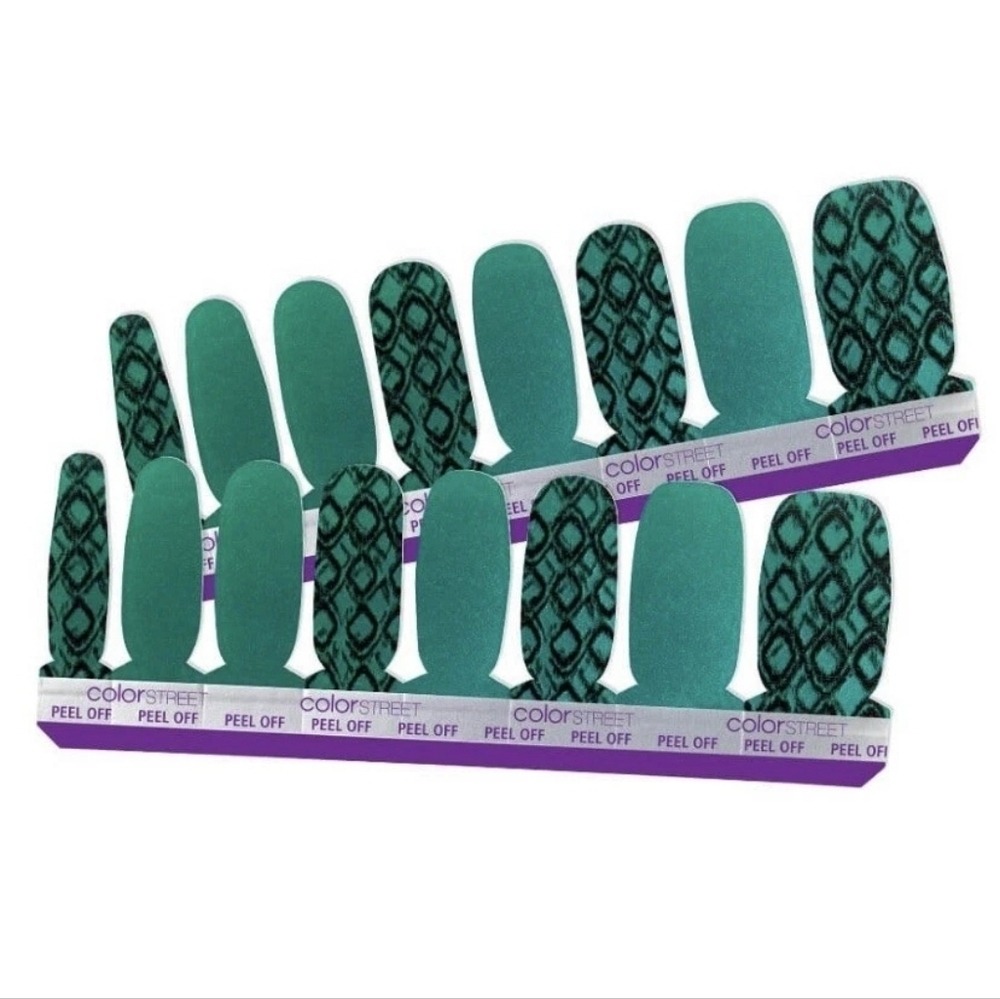 Color Street Nail Polish Strips "Snake My Day", NEW - Picture 3 of 7